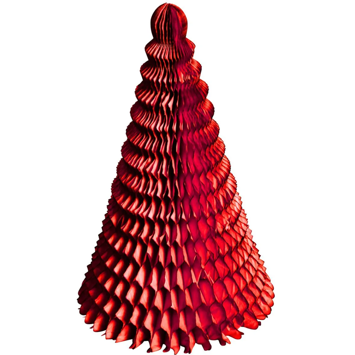 Decoración Temática|Figuras De Navidad>DecoWoerner Árbol De Navidad De Papel De Nido De Abeja rojo