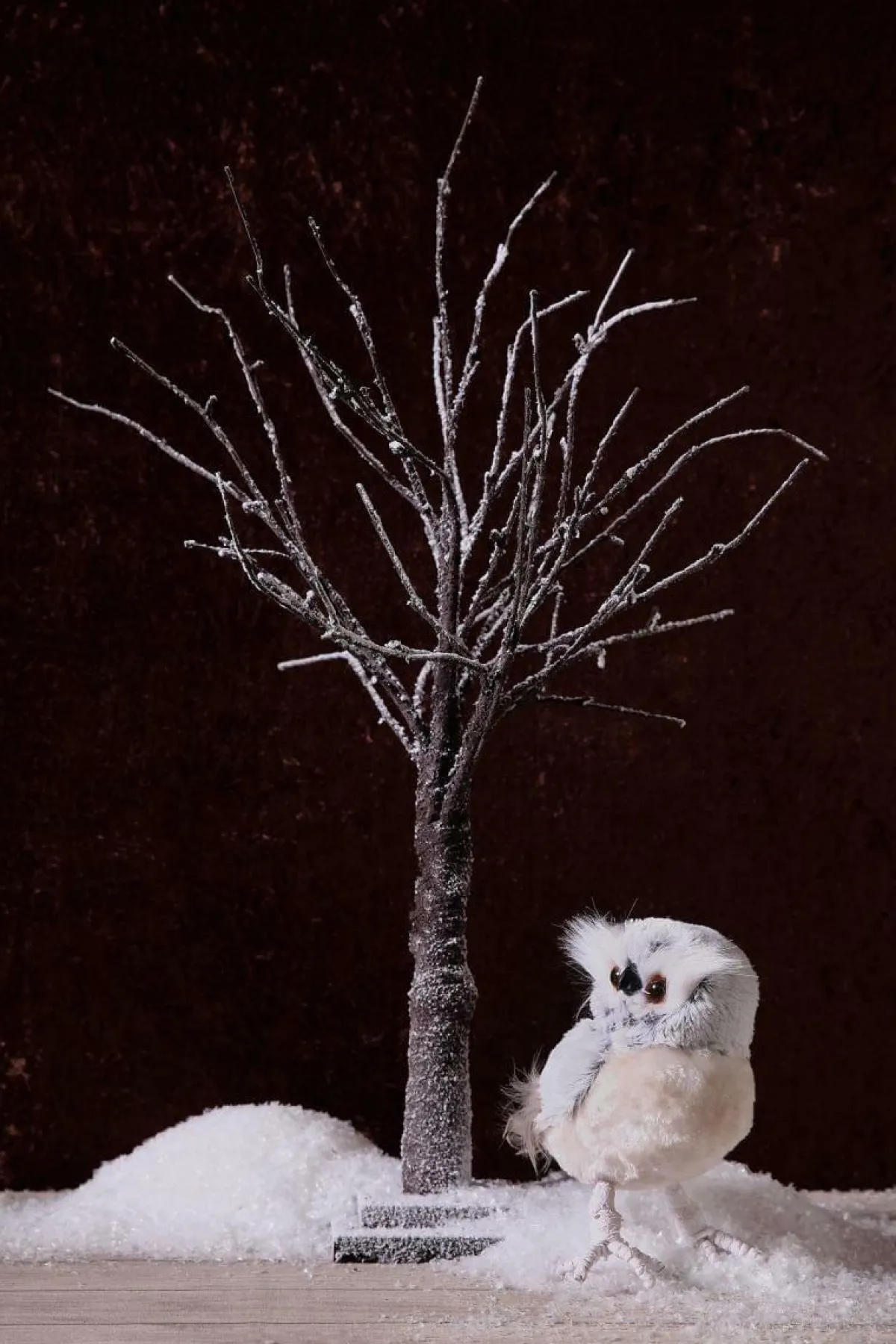 Decoración De Invierno|Árboles Artificiales>DecoWoerner Árbol Decorativo Nevado 125 Cm marrón