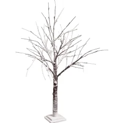 Decoración De Invierno|Árboles Artificiales>DecoWoerner Árbol Decorativo Nevado Altura 70 Cm marrón