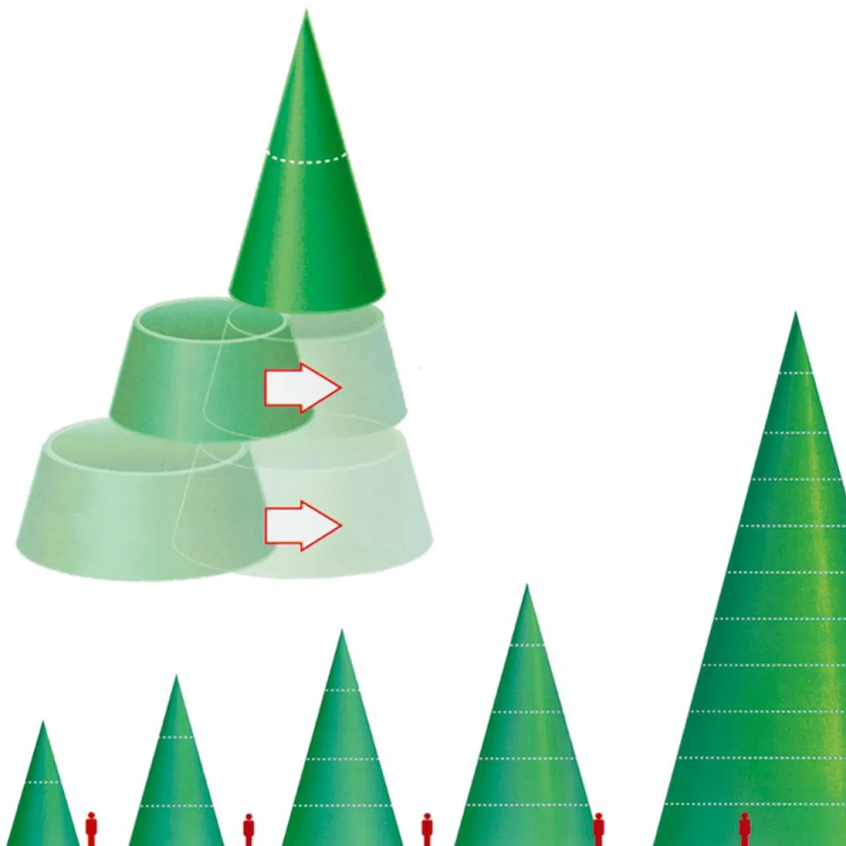 Árboles Gigantescos>DecoWoerner Árbol Gigante LED De Exterior 370 Cm verde