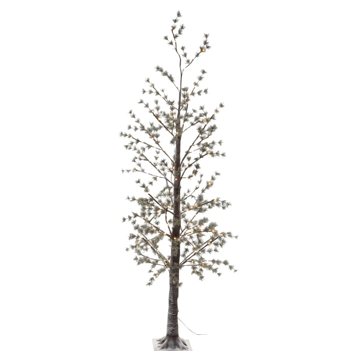 Árboles Artificiales|Luces De Navidad>DecoWoerner Árbol LED Blanco Cálido 210 Cm marrón