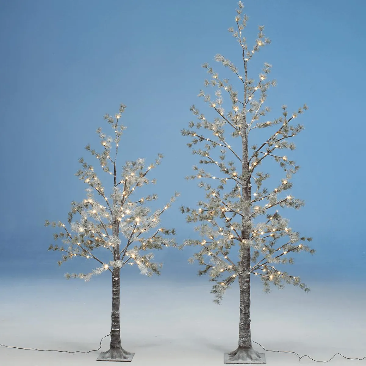 Árboles Artificiales|Luces De Navidad>DecoWoerner Árbol LED Blanco Cálido 210 Cm marrón