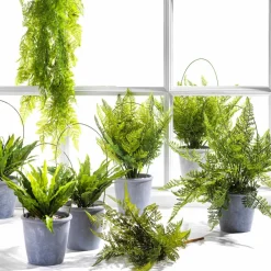 Decoración De Primavera|Plantas Verdes>DecoWoerner Recogida De Helecho Artificial Ø 30 Cm verde