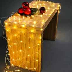 Luces De Navidad>DecoWoerner Red De Luces LED, Cable , LED Cálido, 350 X 30 Cm transparente