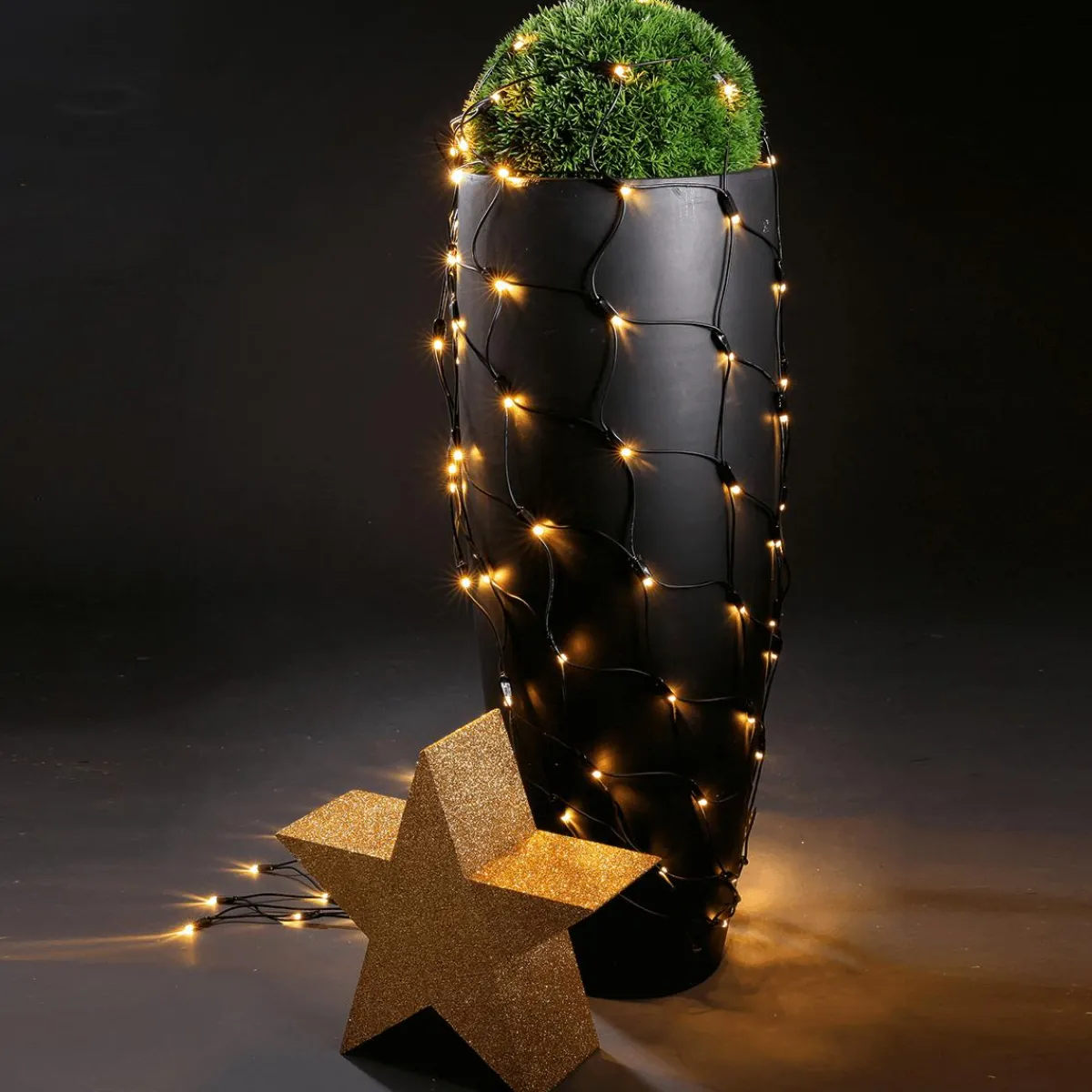 Luces De Navidad>DecoWoerner Red De Luces LED Para Uso Profesional Sistema IP67, 200 LED, 250 X 120 Cm, Sin Cable