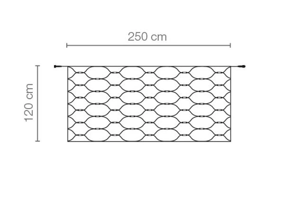 Luces De Navidad>DecoWoerner Red De Luces LED Para Uso Profesional Sistema IP67, 200 LED, 250 X 120 Cm, Sin Cable