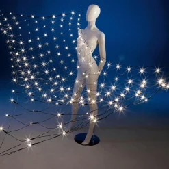 Luces De Navidad>DecoWoerner Red De Luz LED Para Exterior, 240 Cm, Verde transparente