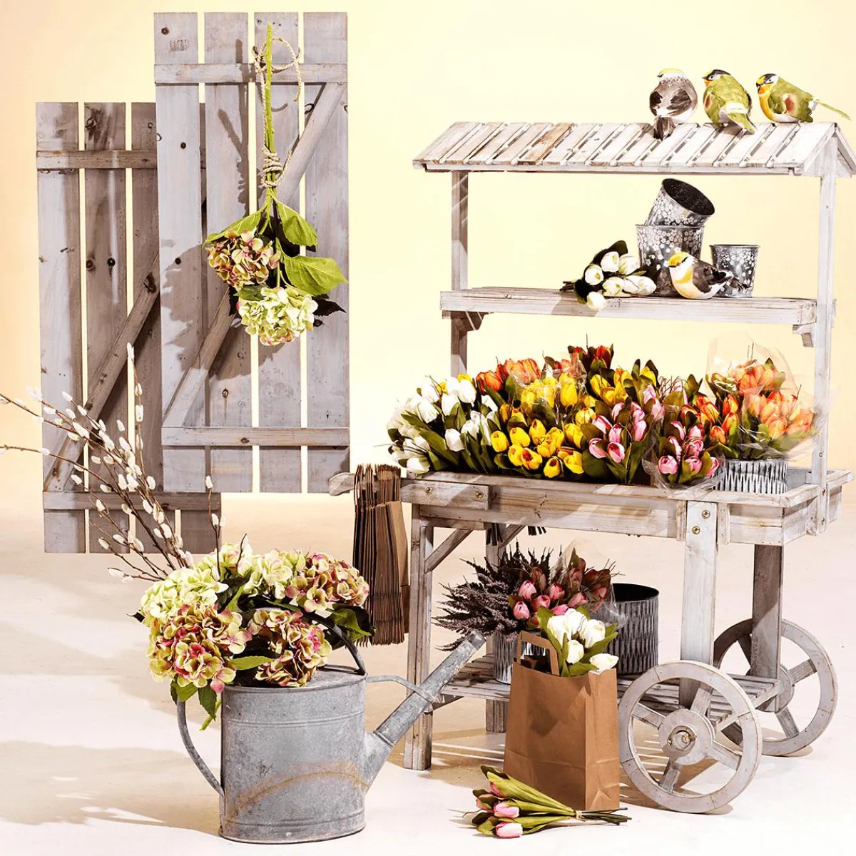 Decoración Temática|Decoración De Primavera>DecoWoerner Regadera Decorativa plata