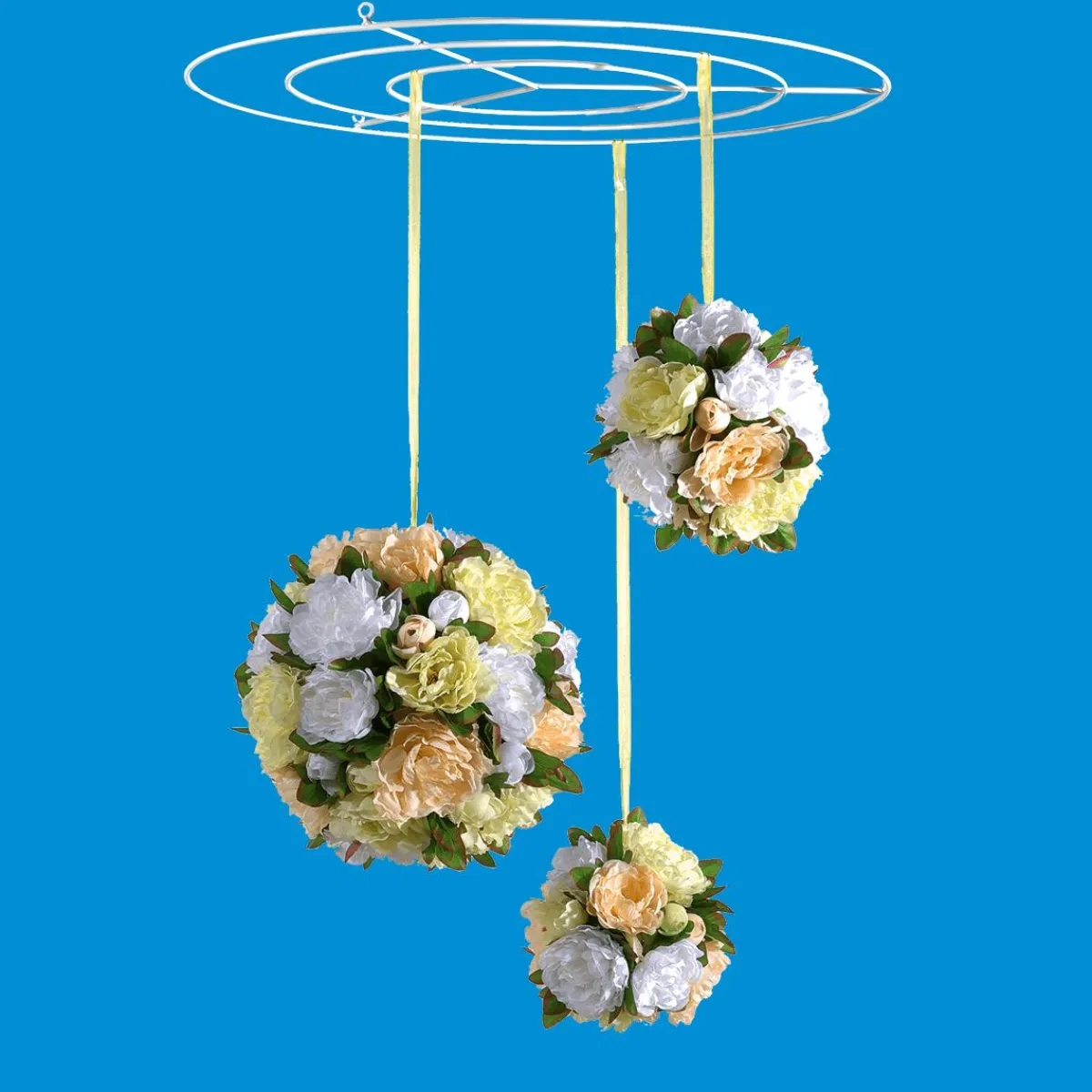 Ayudas Y Herramientas De Decoración>DecoWoerner Rejilla Para El Techo Anular Gigante Blanca, Ø 200 Cm blanco