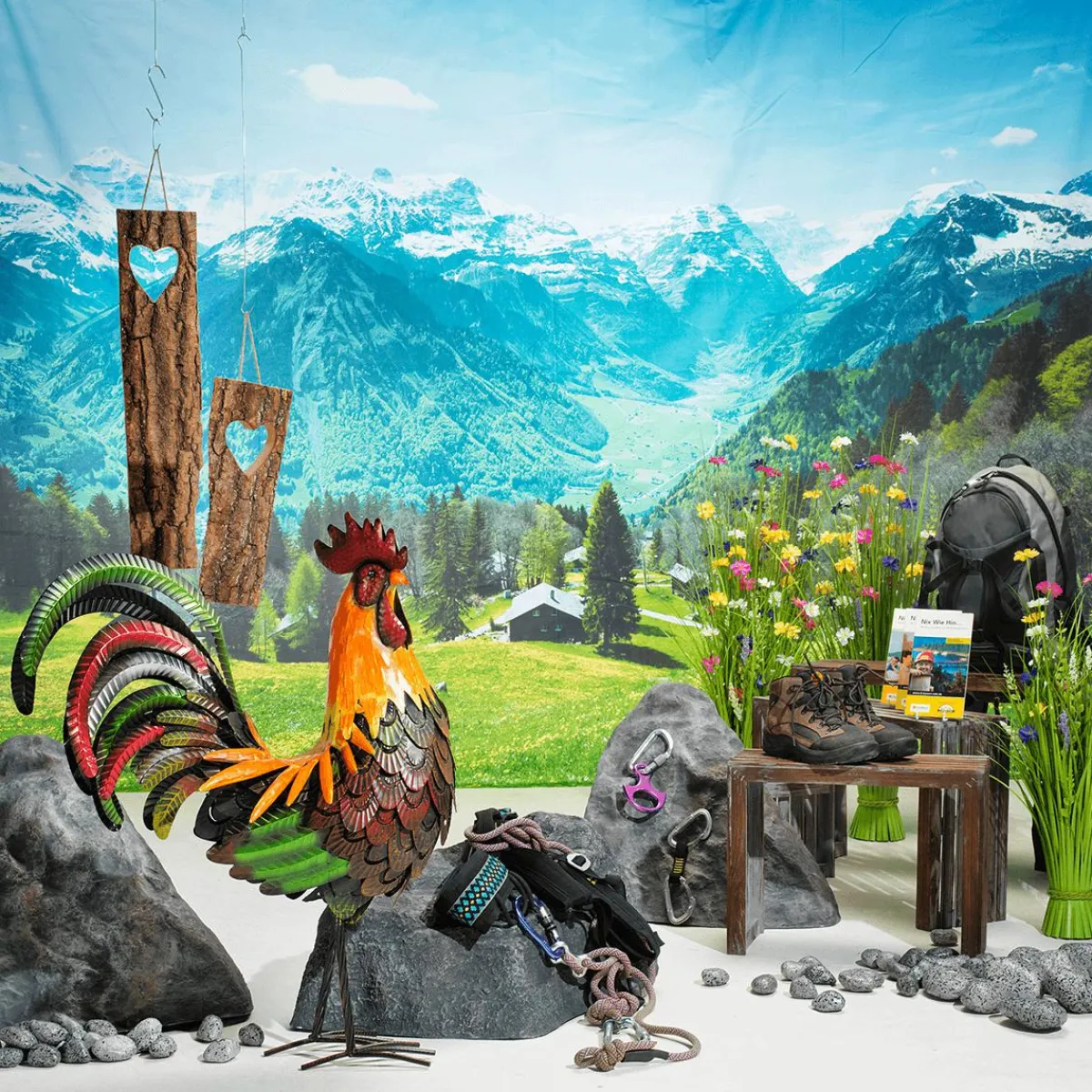Decoración Temática>DecoWoerner Rocas Decorativas Resistentes A La Intemperie, 44 X 50 Cm Gris