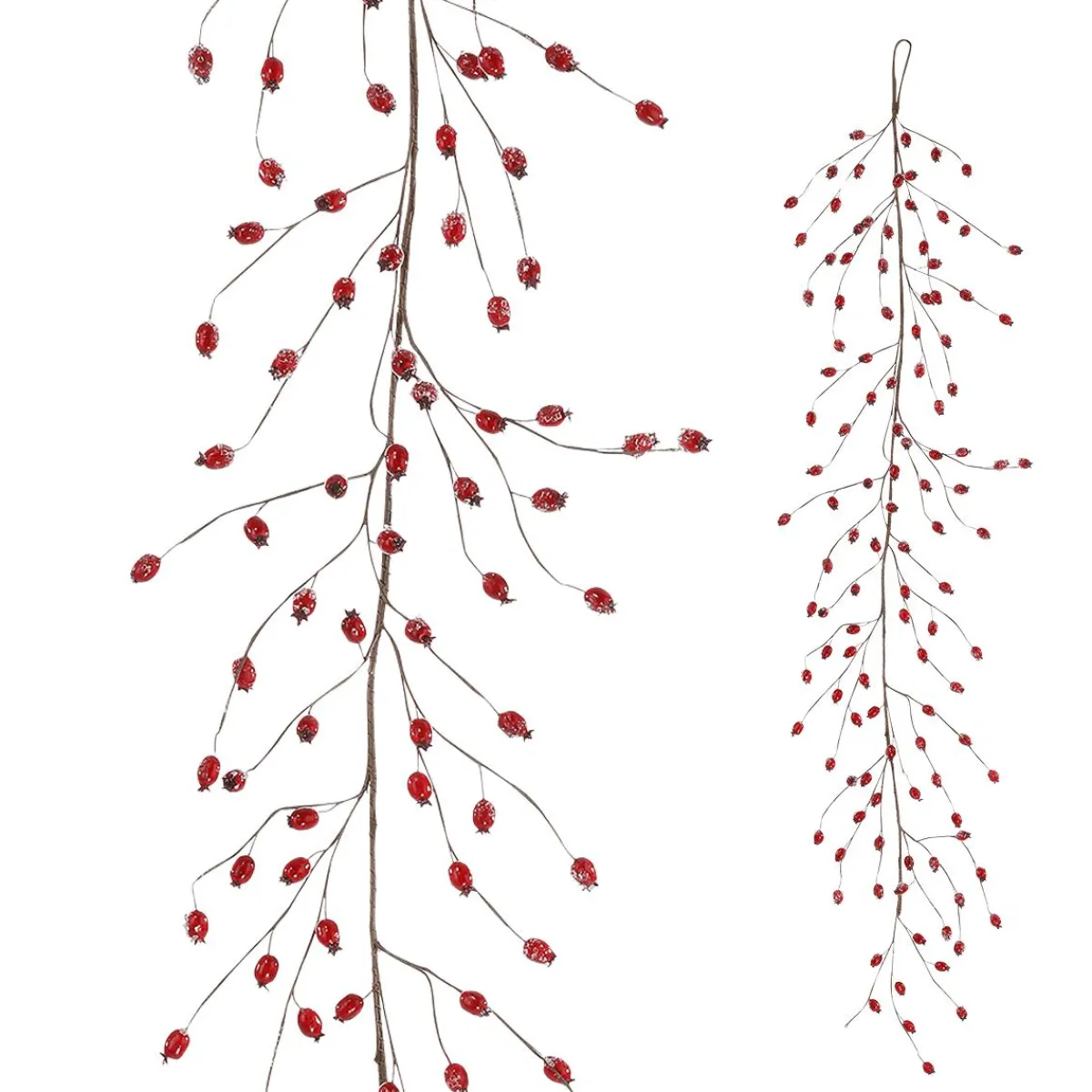 Decoración De Invierno|Guirnaldas Y Vides>DecoWoerner Rosa Mosqueta Artificial 150 Cm rojo