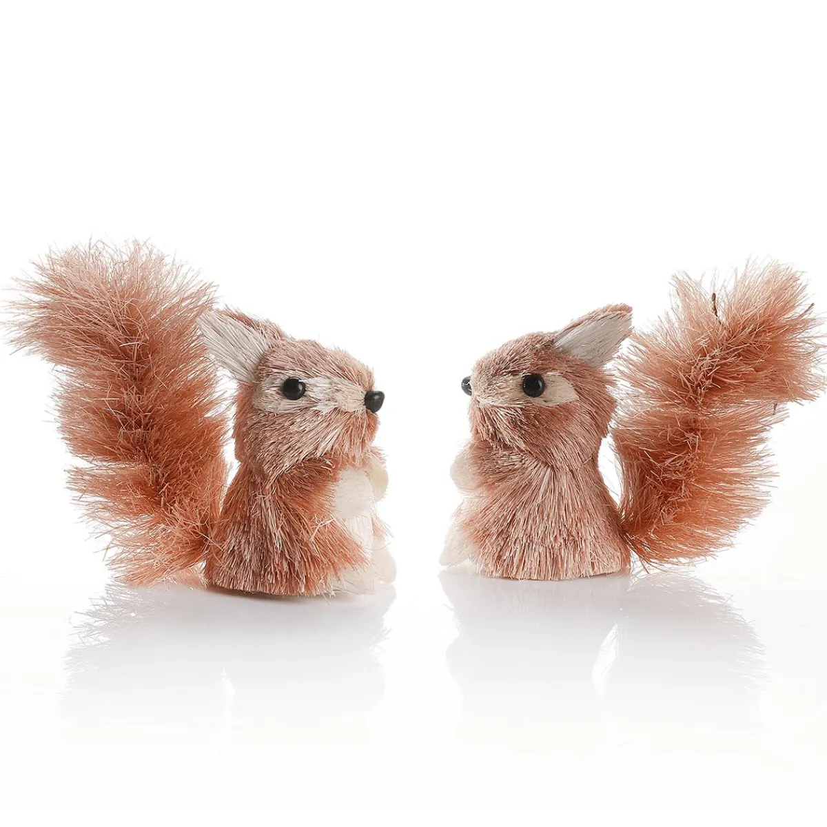 Decoración De Animales|Decoración De Otoño>DecoWoerner Set De 2 Figuras Decorativas De Ardilla, 11 Cm De Altura marrón