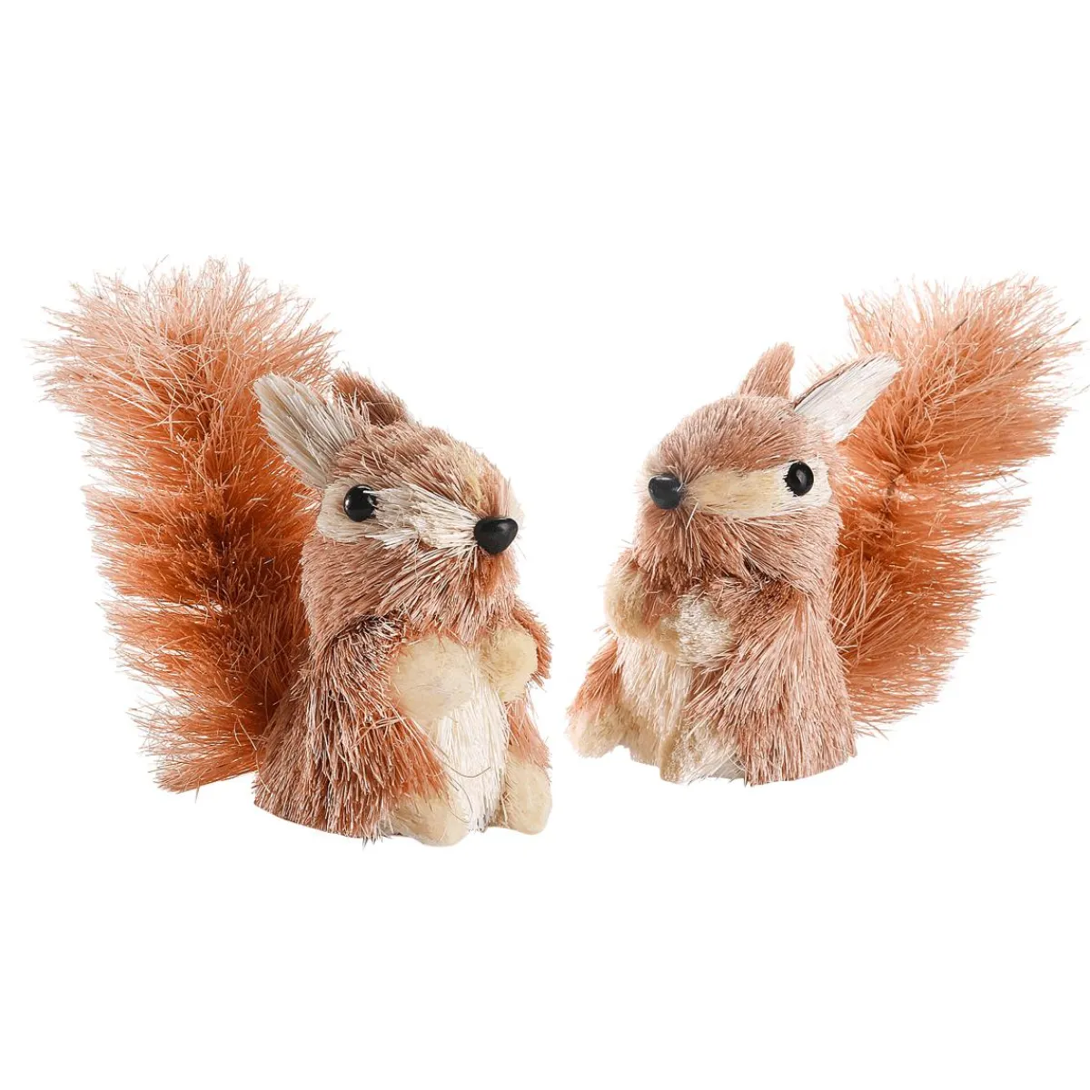 Decoración De Animales|Decoración De Otoño>DecoWoerner Set De 2 Figuras Decorativas De Ardilla, 11 Cm De Altura marrón