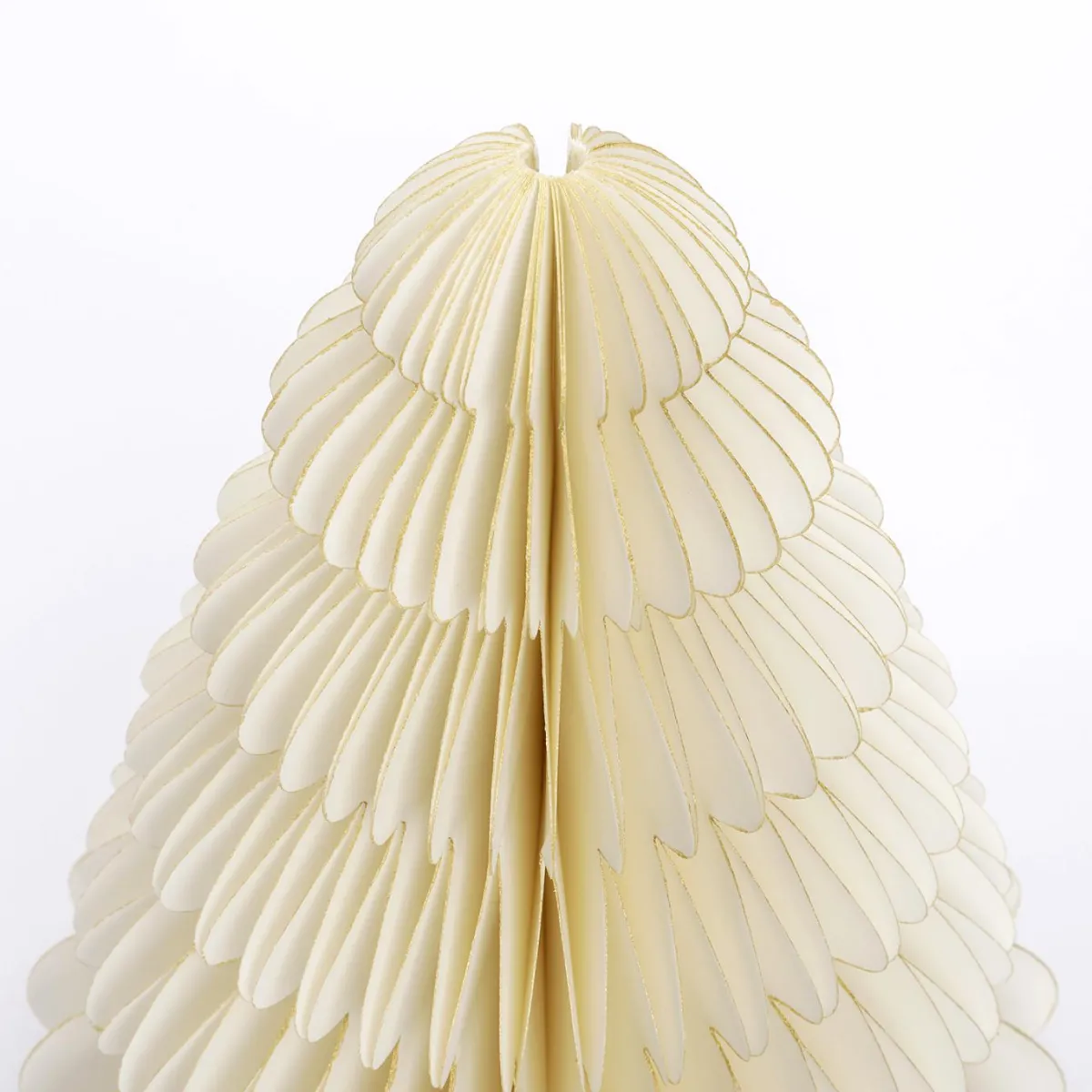 Decoración Temática|Figuras De Navidad>DecoWoerner Set De Abetos De Papel Nido De Abeja De Lujo 3 Piezas blanco