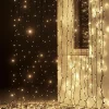 Luces De Navidad>DecoWoerner Sistema Profesional De Cortina De Luz LED IP67, 900 Cm Sin Cable De Alimentación, Negro