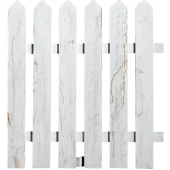 Expositores Para Tiendas|Decoración Natural>DecoWoerner Soporte Decorativo De Madera Para Valla, 65 X 60 Cm blanco
