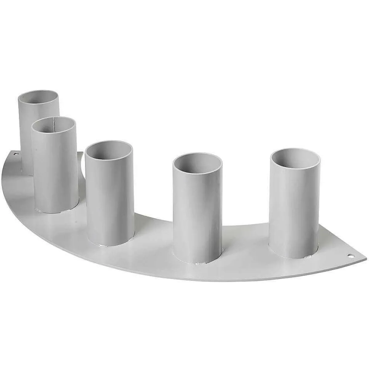 Decoración Natural|Macetas Y Artículos De Decoración>DecoWoerner Soporte Metálico 5 Recipientes, 15 Cm De Altura, Gris, Curvado plata