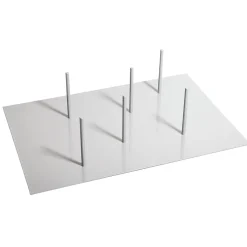 Decoración Natural|Macetas Y Artículos De Decoración>DecoWoerner Soporte Metálico, Altura: 14,5 Cm plata