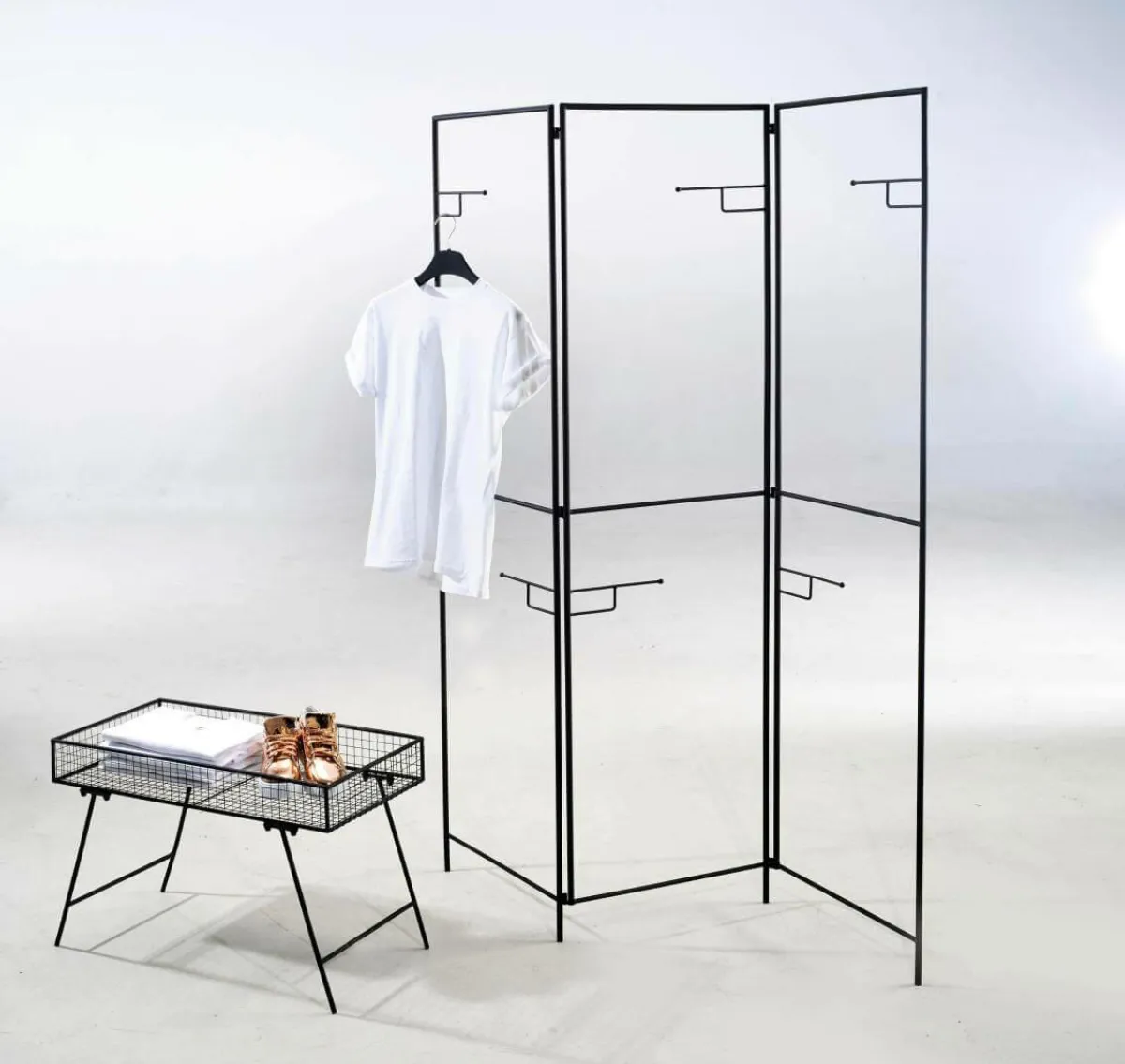 Expositores Para Tiendas>DecoWoerner Soporte Para Cestas De Metal negro