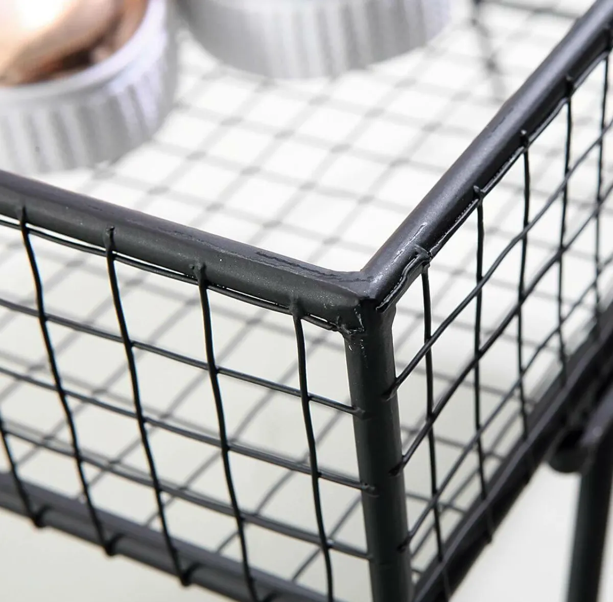 Expositores Para Tiendas>DecoWoerner Soporte Para Cestas De Metal negro