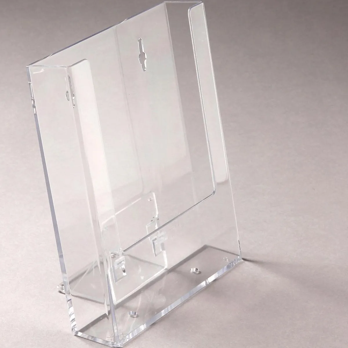 Expositores Para Tiendas>DecoWoerner Soporte Para Folletos Flexi DIN A5 transparente