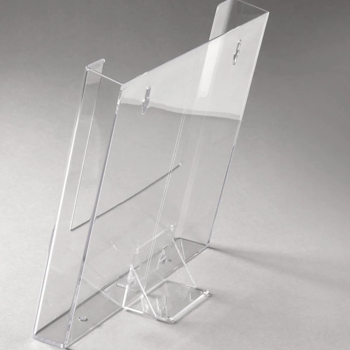 Expositores Para Tiendas>DecoWoerner Soporte Para Folletos Flexi DIN A5 transparente