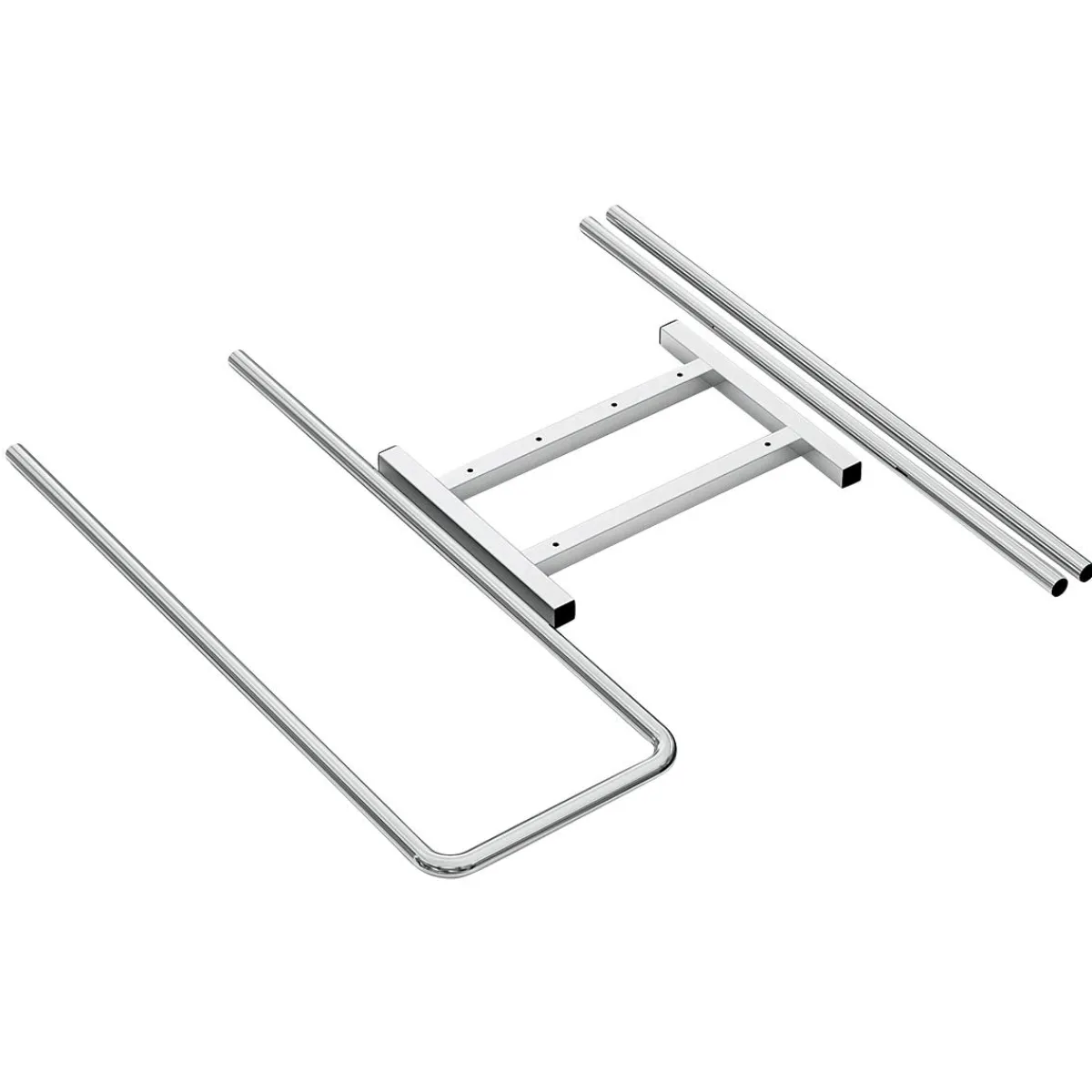 Perchas>DecoWoerner Soporte Para Percheros De Doble Cara, 82 Cm De Altura plata
