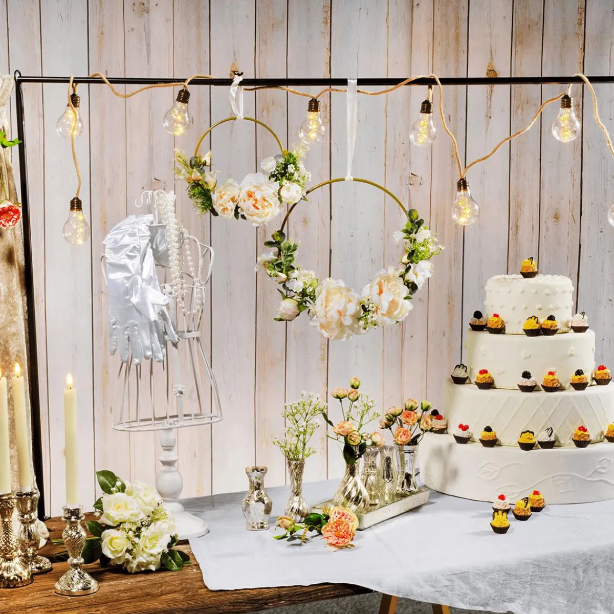 Pan Y Pastel>DecoWoerner Tarta De Boda blanco