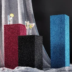Telas|Decoración Temática>DecoWoerner Tejido De Lurex "Glitter , Anchura: 112 Cm rojo