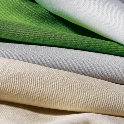 Telas>DecoWoerner Tejido De Viscosa Acanalado De Marfil, 120 Cm De Ancho blanco