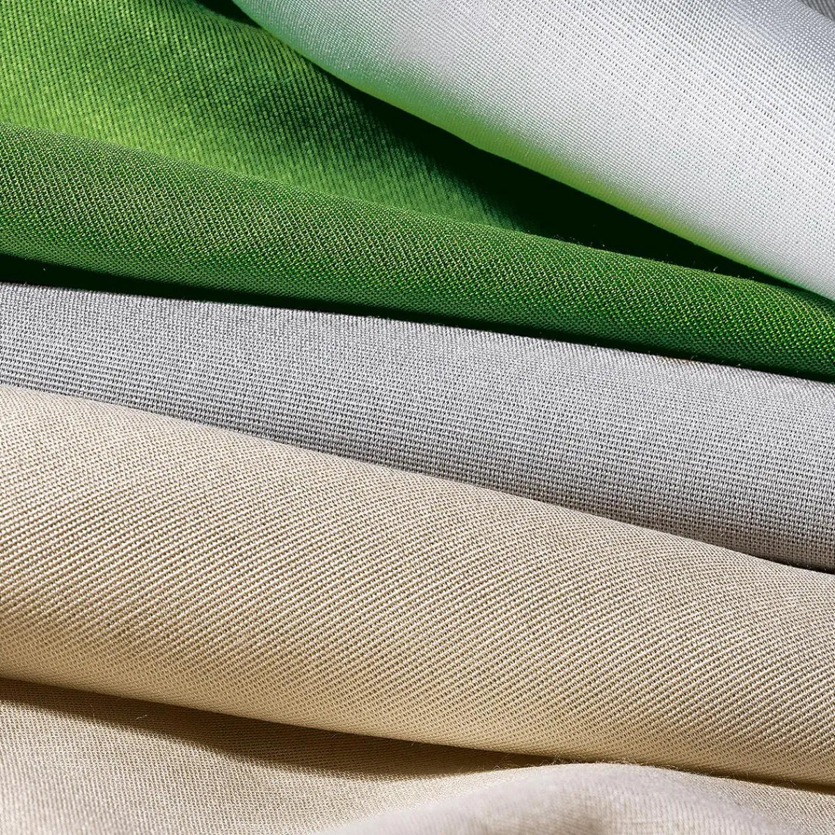 Telas>DecoWoerner Tejido De Viscosa Acanalado De Marfil, 120 Cm De Ancho blanco