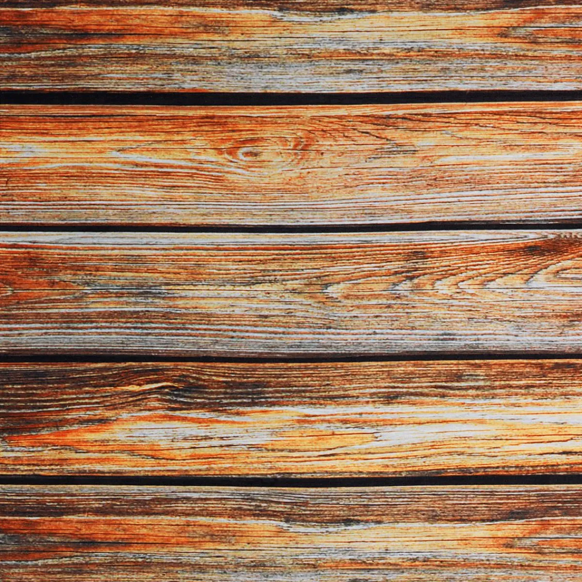 Telas>DecoWoerner Tejido Decorativo "Listones De Madera", Anchura: 150 Cm marrón