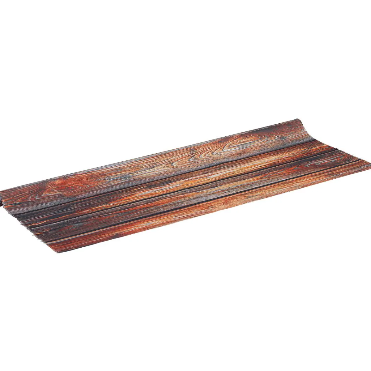 Telas>DecoWoerner Tejido Decorativo "Listones De Madera", Anchura: 150 Cm marrón