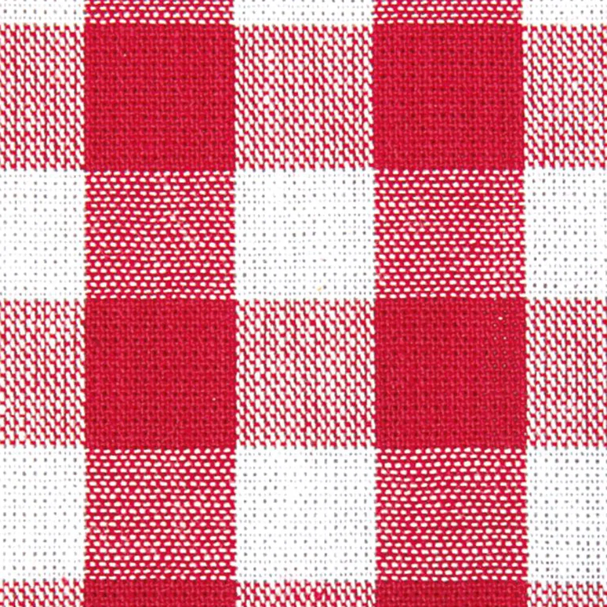 Telas>DecoWoerner Tela De Algodón "A Cuadros", Anchura: 140 Cm rojo