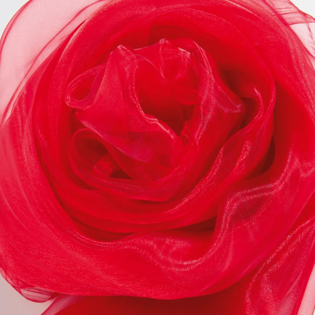 Telas|Decoración Temática>DecoWoerner Tela De Chifón, Color , 145 Cm rojo