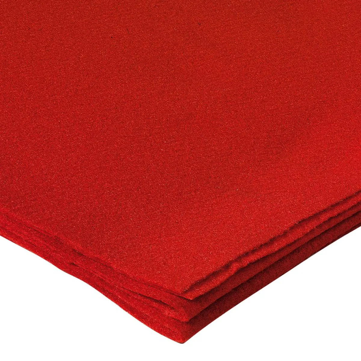 Telas>DecoWoerner Tela De Fieltro, , 1,5 Mm, 180 Cm rojo