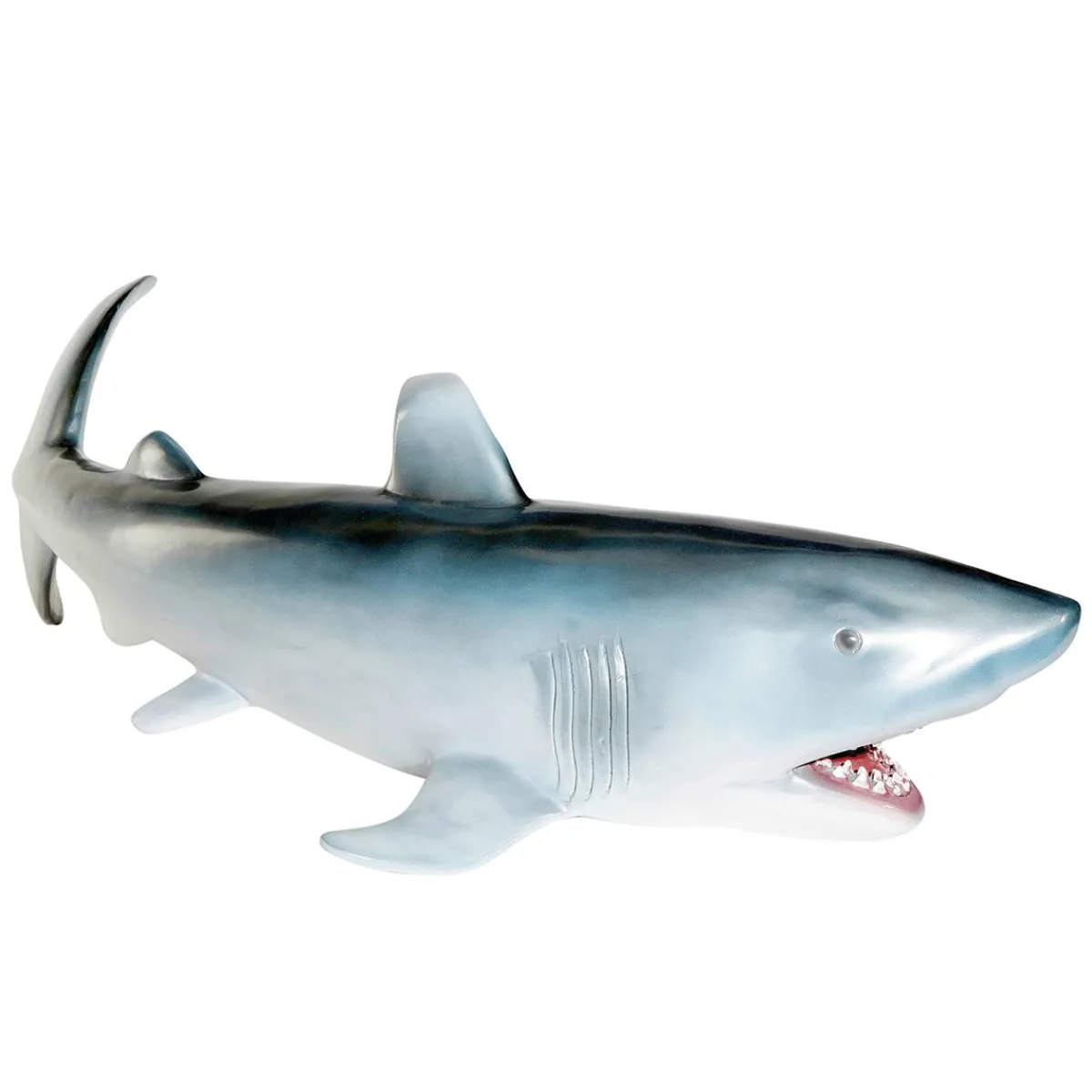 Decoración De Animales>DecoWoerner Tiburón Deco 135 Cm, Plata-gris azul