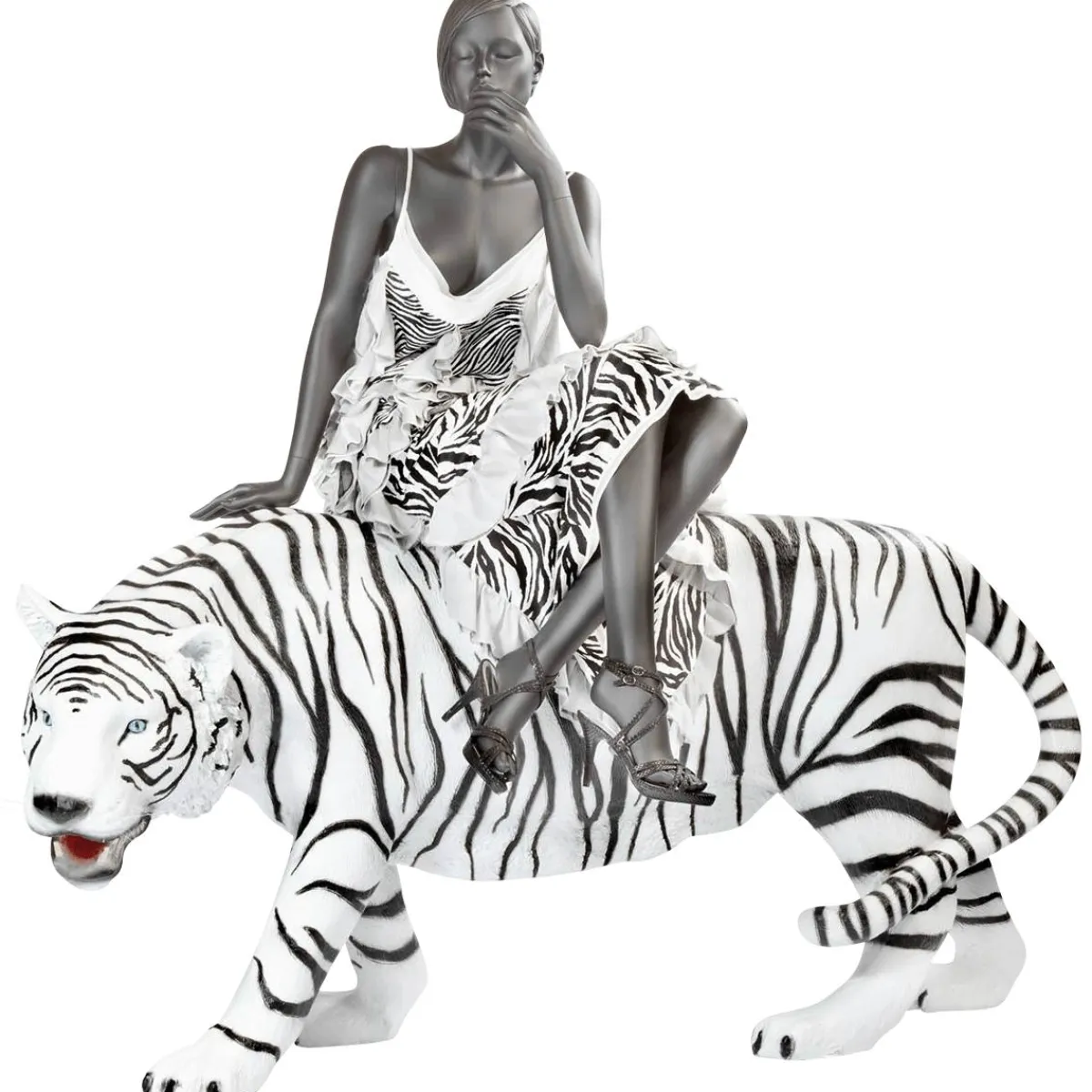 Decoración De Animales>DecoWoerner Tigre Decorativo, Longitud: 170 Cm multicolor