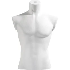 Maniquíes|Ayudas Y Herramientas De Decoración>DecoWoerner Torso Masculino De Corcho 65 Cm blanco
