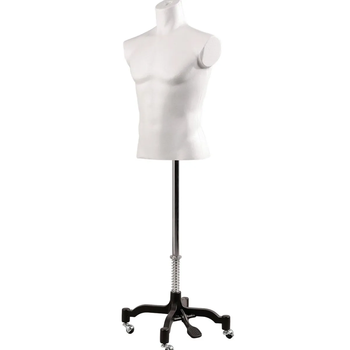 Maniquíes|Ayudas Y Herramientas De Decoración>DecoWoerner Torso Masculino De Corcho 65 Cm blanco