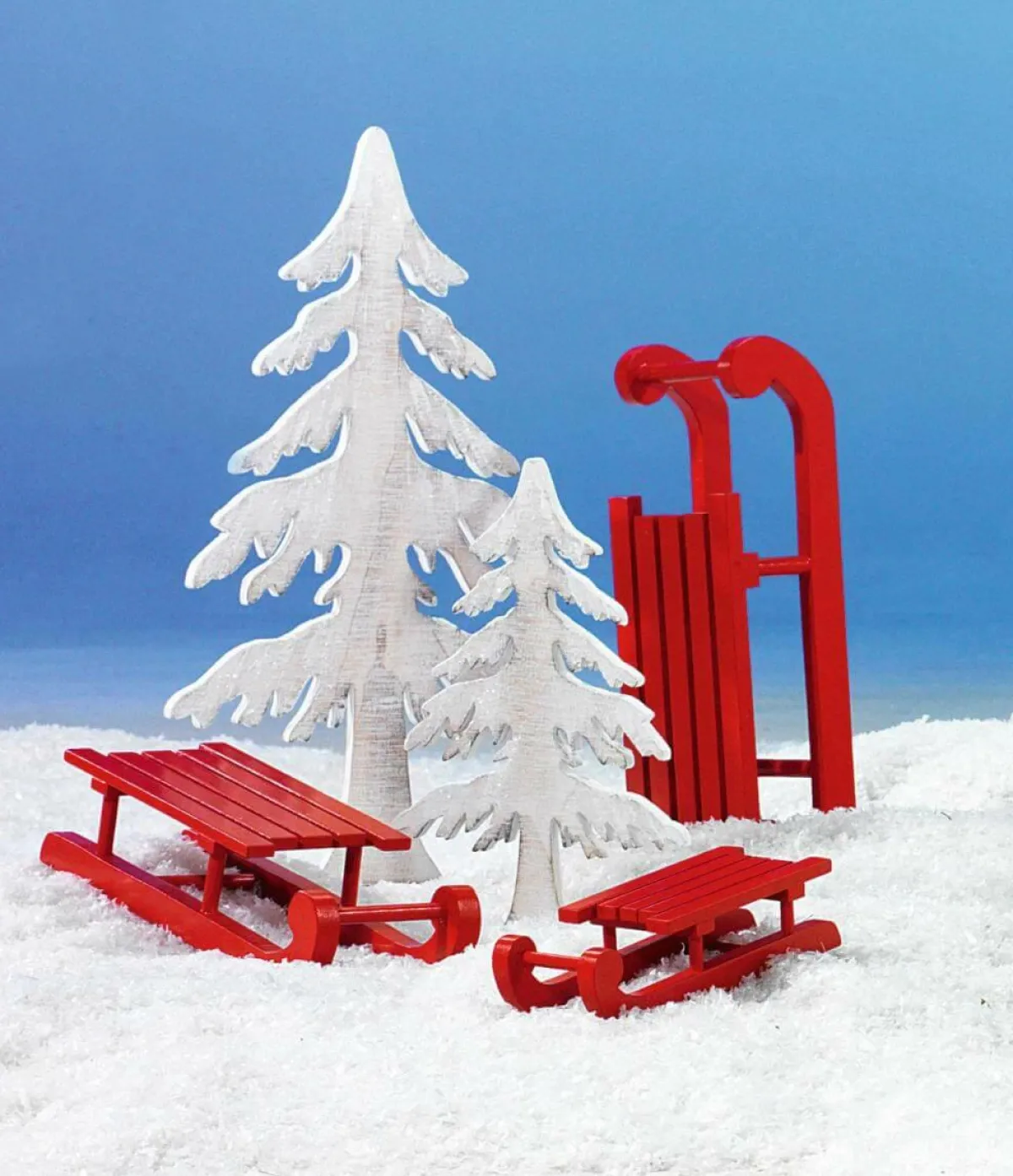 Decoración De Invierno>DecoWoerner Trineo Decorativo , 50 Cm rojo