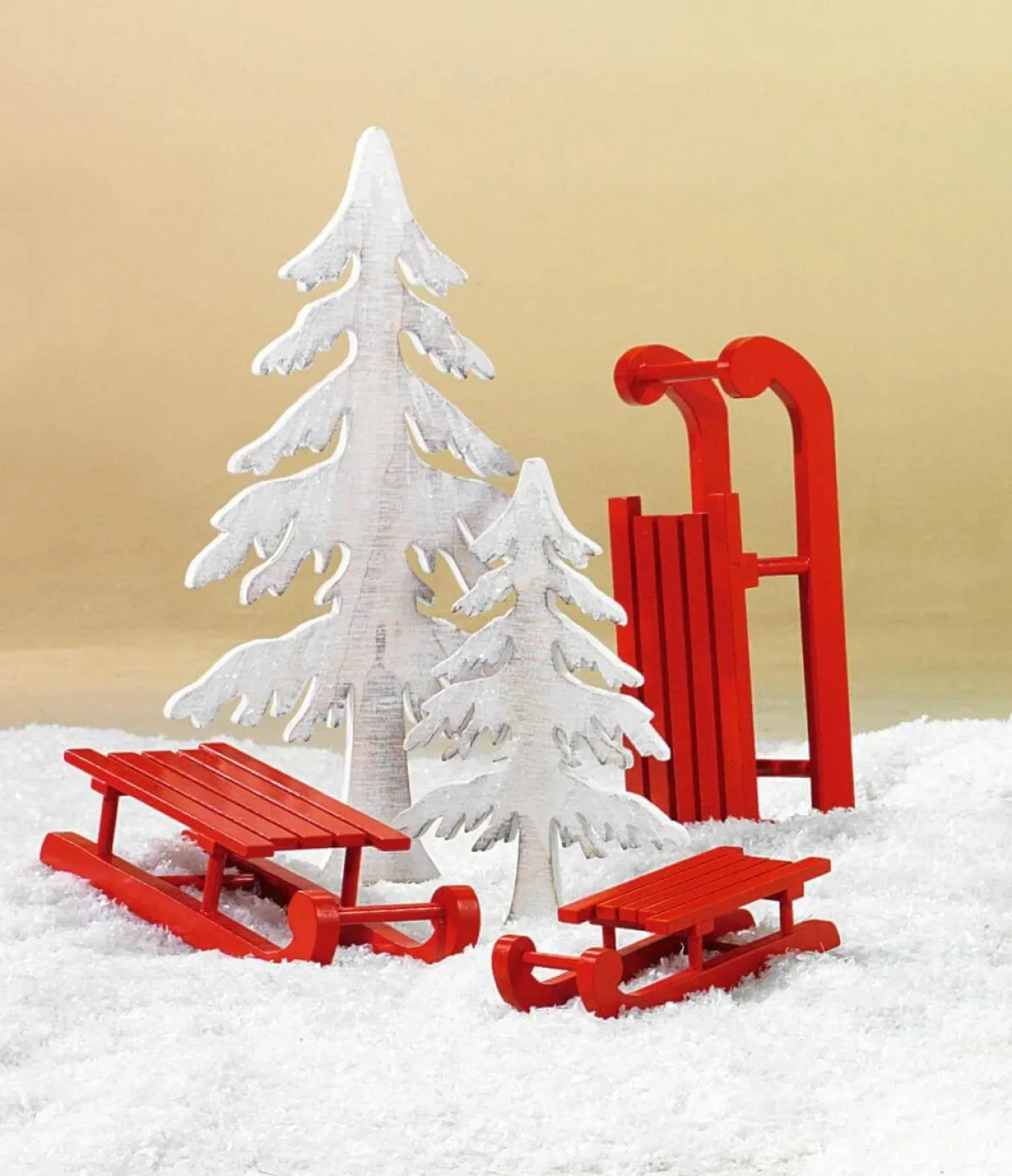 Decoración De Invierno>DecoWoerner Trineo Decorativo , 50 Cm rojo