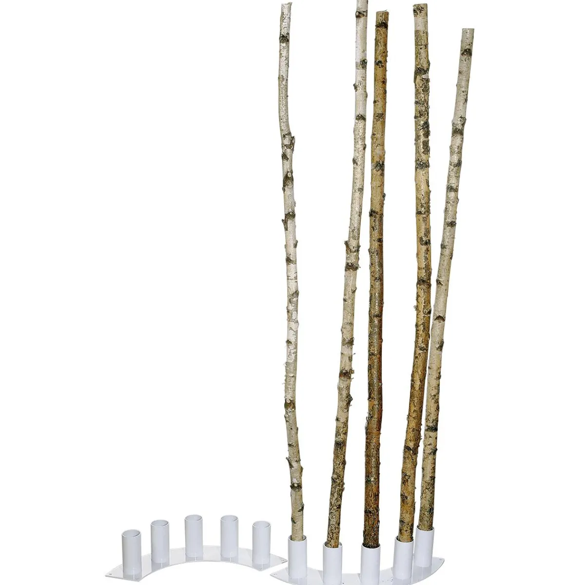 Decoración Natural|Decoración Temática>DecoWoerner Troncos De Abedul Decorativos, 170 Cm, 5 Piezas Beige