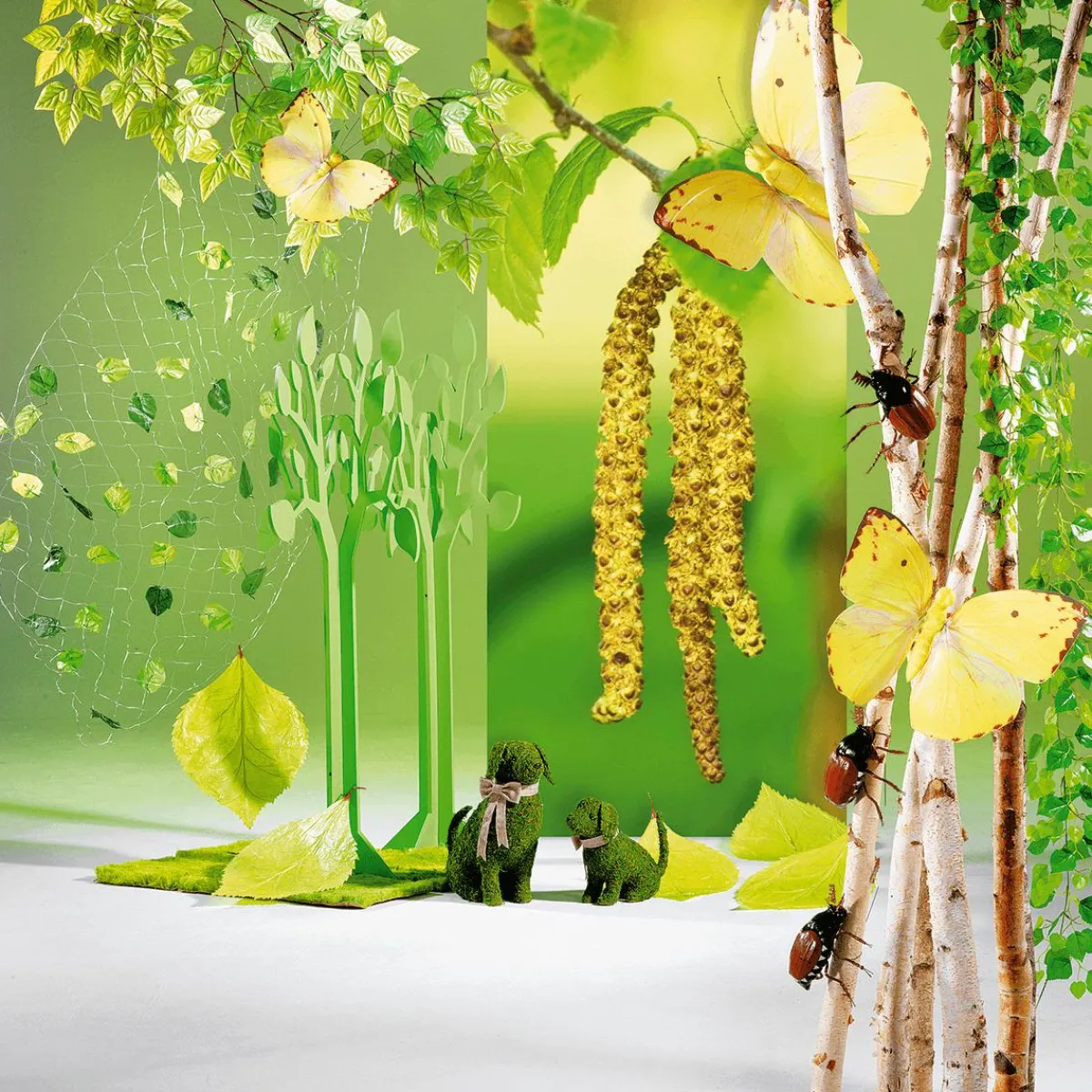Decoración Natural|Decoración Temática>DecoWoerner Troncos De Abedul Decorativos, 220 Cm
