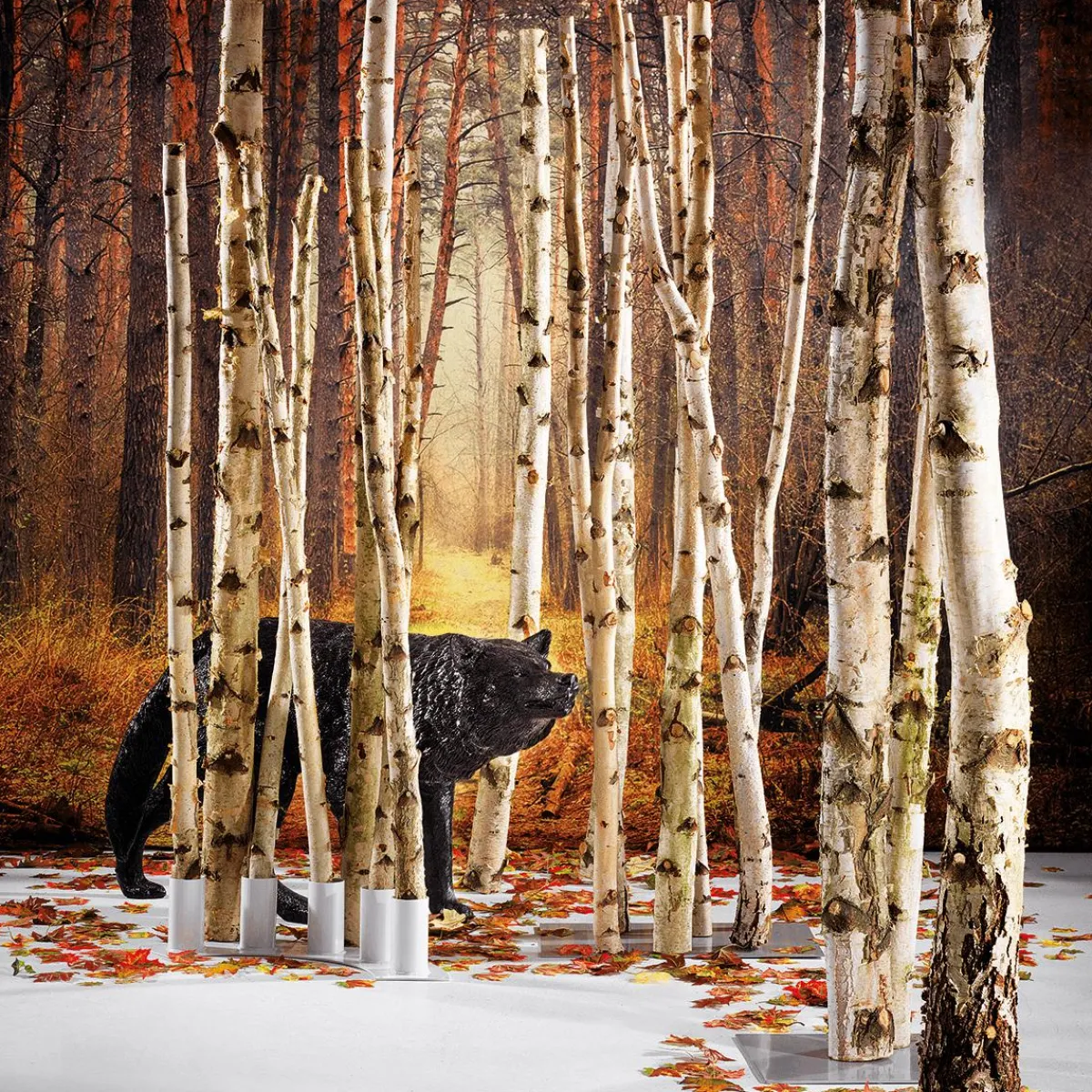Decoración Natural|Decoración Temática>DecoWoerner Troncos De Abedul Decorativos, 220 Cm