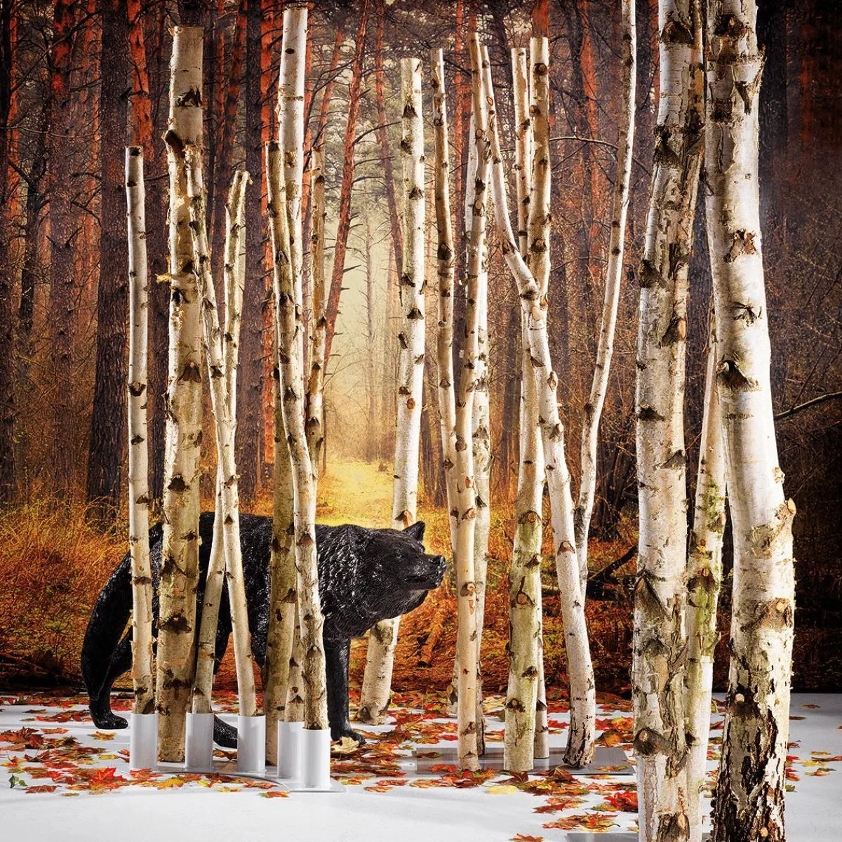 Decoración Natural|Decoración Temática>DecoWoerner Troncos De Abedul Decorativos, 200 Cm, 3 Piezas blanco
