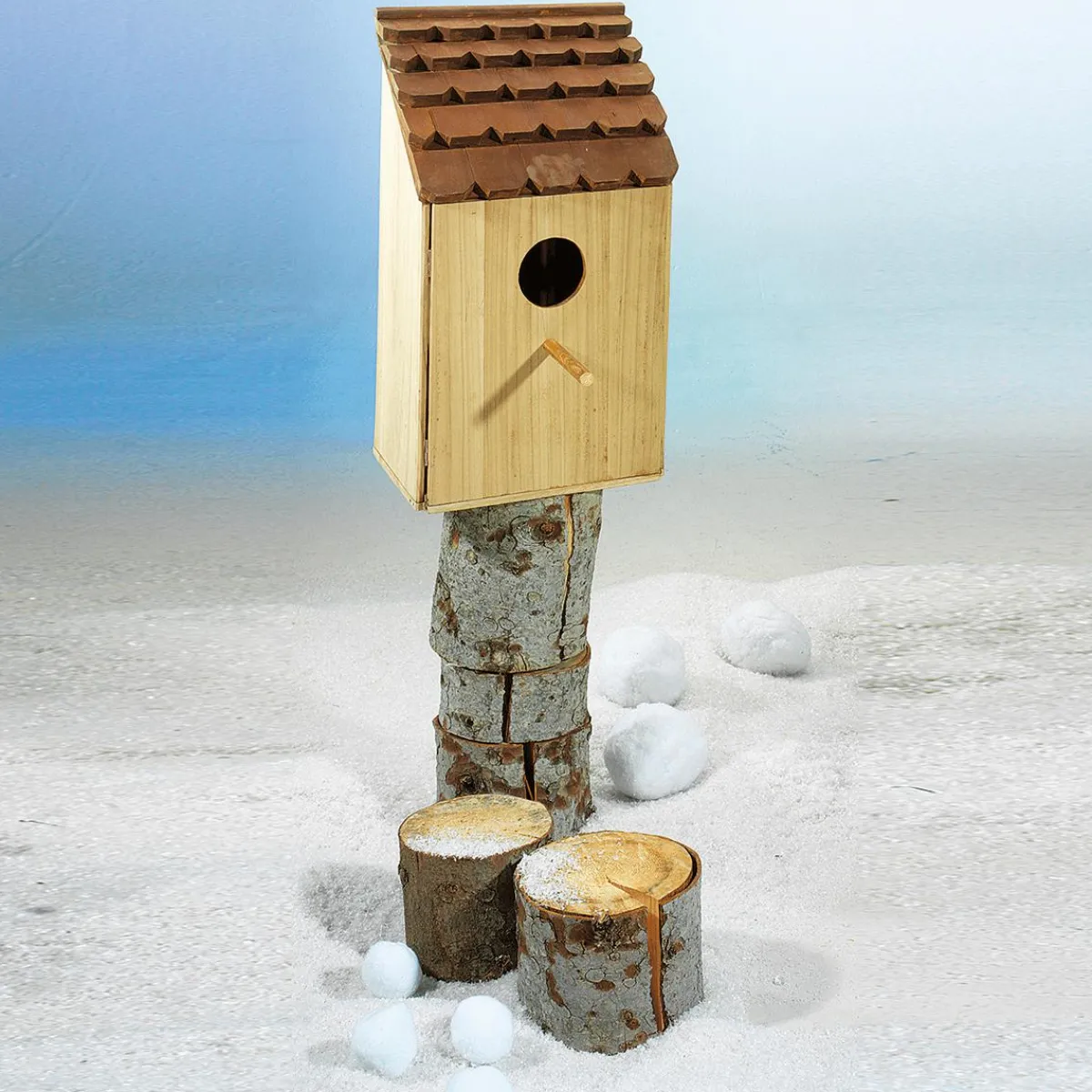 Decoración Natural|Decoración De Otoño>DecoWoerner Troncos De Madera Decorativos, Conjunto De 3 Pz. marrón