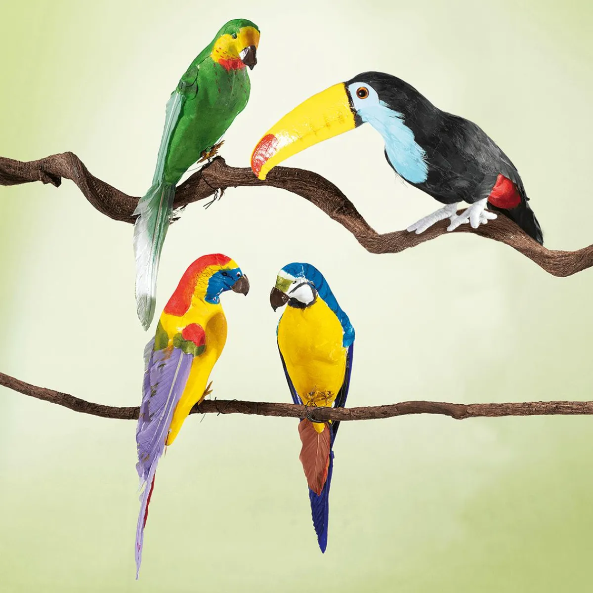 Decoración De Animales|Decoración De Verano>DecoWoerner Tucán Decorativo Longitud 33 Cm multicolor
