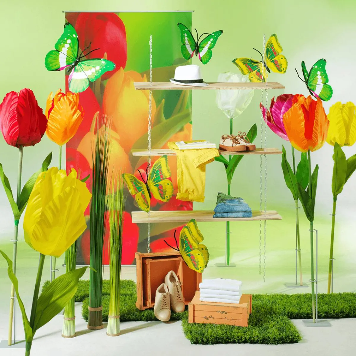 Decoración De Primavera|Flores Artificiales>DecoWoerner Tulipán Gigante Artificial , 140 Cm rosa