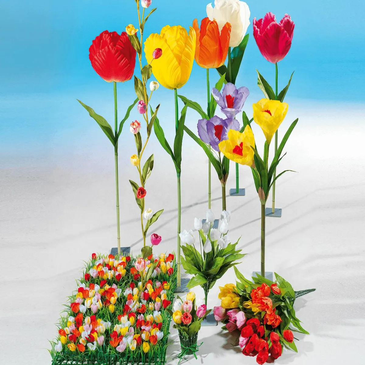 Decoración De Primavera|Flores Artificiales>DecoWoerner Tulipán Gigante Artificial , 140 Cm rosa